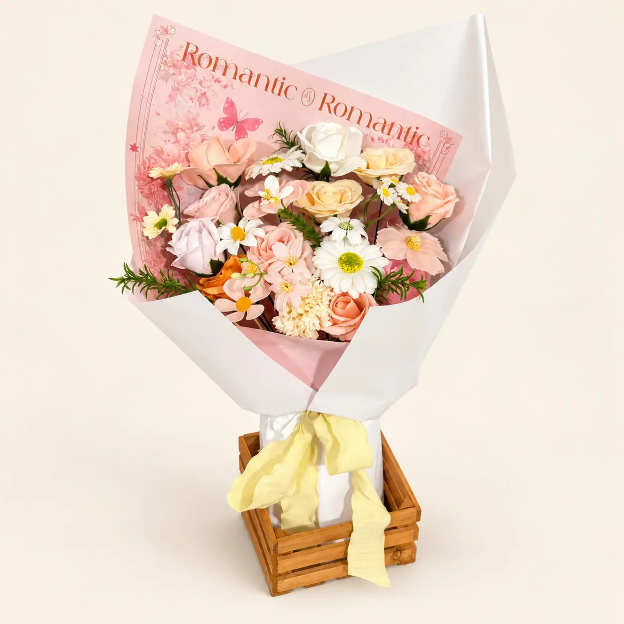 Pink Romantic Floral Graduation Bouquet