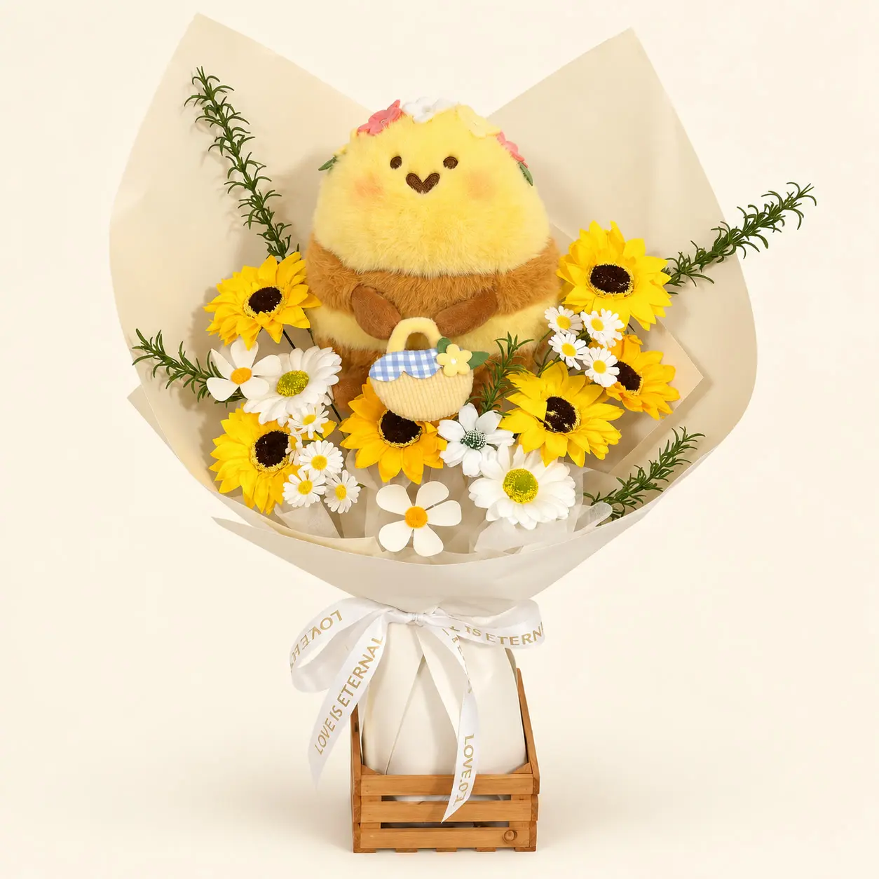 Yellow Chick Sunflower Bouquet
