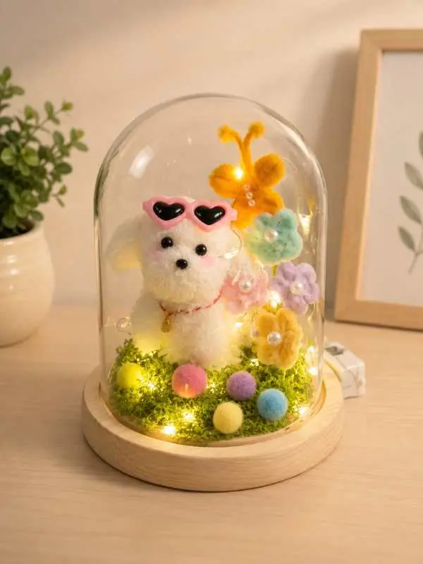 Little Puppy Flower Dome